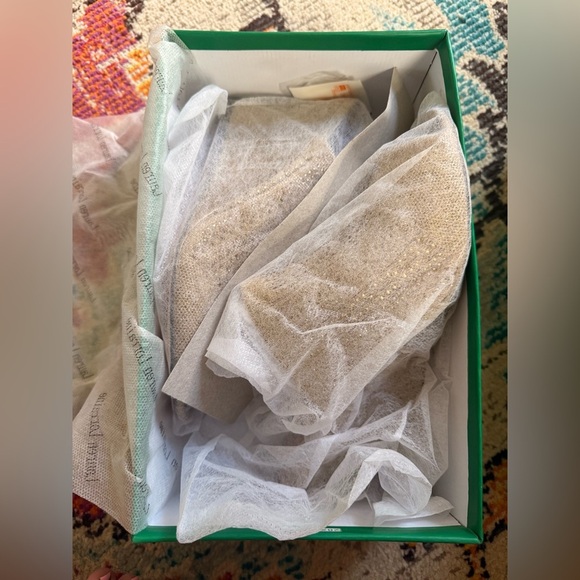 LAUREN LORRAINE MARTHA GOLD RHINESTONE WEDGE - Picture 10 of 11